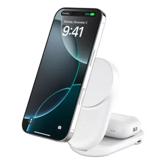   Belkin Qi2 Fitness tracker, Fejhallgató, Okostelefon, Okosóra Fehér USB Vezeték nélkül tölthető Gyorstöltés Beltéri