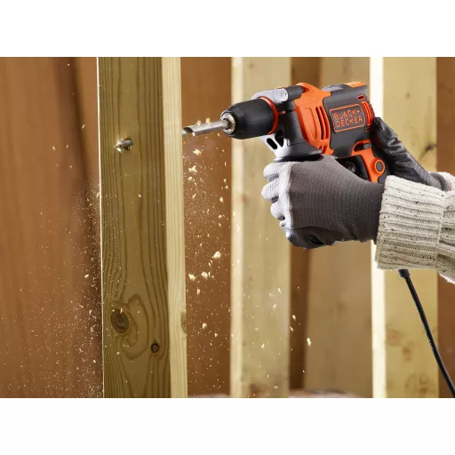 Black & Decker BEH710-QS fúrógép 2800 RPM Fekete, Narancssárga