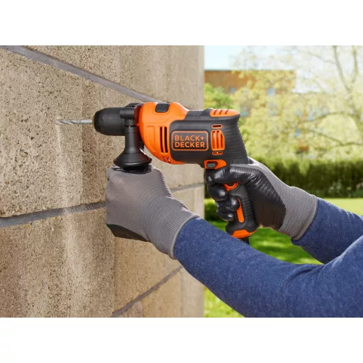 Black & Decker BEH710-QS fúrógép 2800 RPM Fekete, Narancssárga