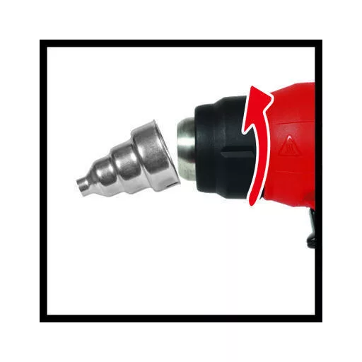 Einhell TE-HA 18 Li Hőlégpuska 200 liter per perc 550 °C Fekete, Vörös