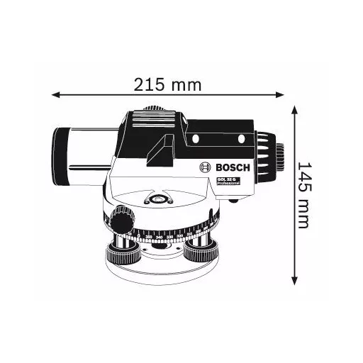 Bosch GOL 32 G szint 120 M Kék, Szürke