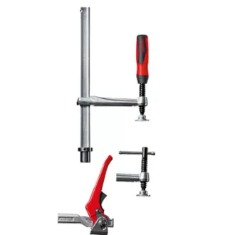   BESSEY TW28-30-12-2K asztalos szorító 30 cm Fekete, Vörös, Rozsdamentes acél