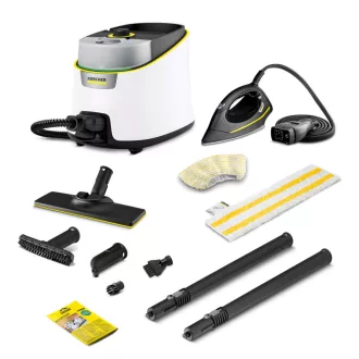  SC 4 Deluxe Iron (weiß/schwarz, 2.250 Watt, mit Bodenreinigungsset EasyFix und Dampfdruck-Bügeleisen)