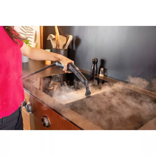 SC 4 Deluxe Iron (weiß/schwarz, 2.250 Watt, mit Bodenreinigungsset EasyFix und Dampfdruck-Bügeleisen)