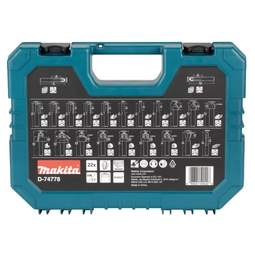 Makita D-74778 keményfém maró Keményfém maró készlet