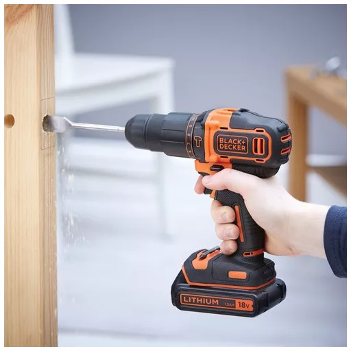 Black & Decker BDCHD18S1KA 1400 RPM Fekete, Narancssárga