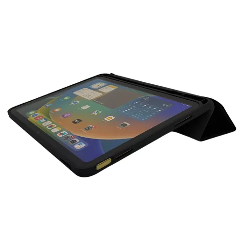 DEQSTER 40-1013775 táblagép tok 27,7 cm (10.9") Oldalra nyíló Fekete