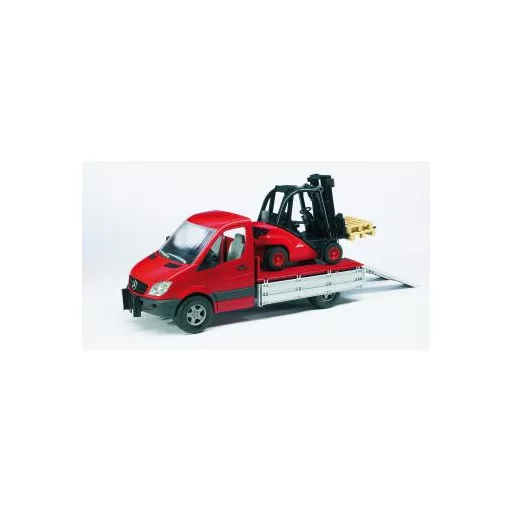 BRUDER Linde fork lift H30D with 2 pallets