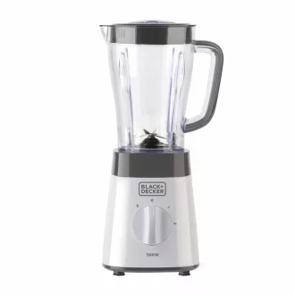   Black & Decker BXJB500E turmixgép 1,5 L Asztali mixer 500 W Fehér
