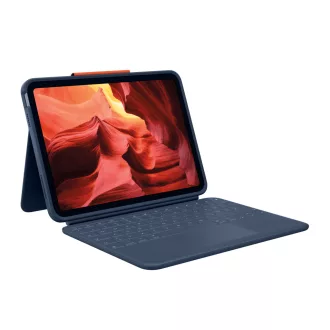   Logitech Rugged Combo 4 Touch QWERTZ Német Smart Connector Kék