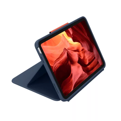 Logitech Rugged Combo 4 Touch QWERTZ Német Smart Connector Kék