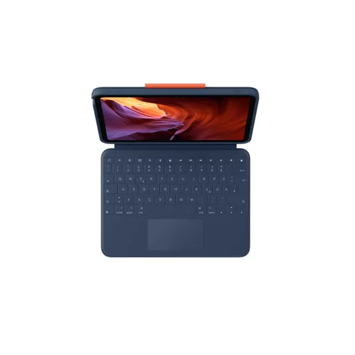 Logitech Rugged Combo 4 Touch QWERTZ Német Smart Connector Kék