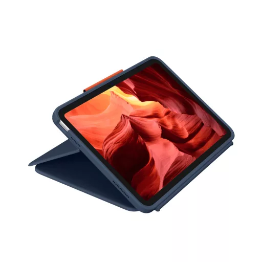 Logitech Rugged Combo 4 Touch QWERTZ Német Smart Connector Kék
