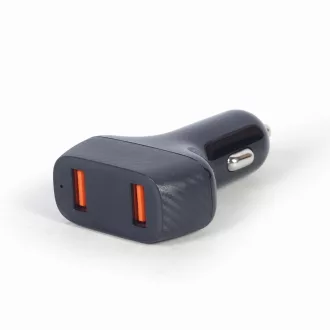   Gembird TA-U2QC3-CAR-01 mobiltelefon töltő Univerzális Fekete Szivargyújtó Automatikus