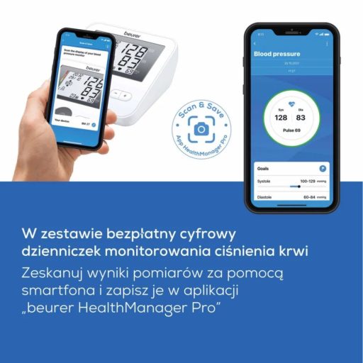 Upper arm blood pressure monitor BM27+