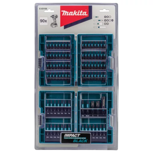 Makita E-03109 fúrószár Fúró készlet 90 db