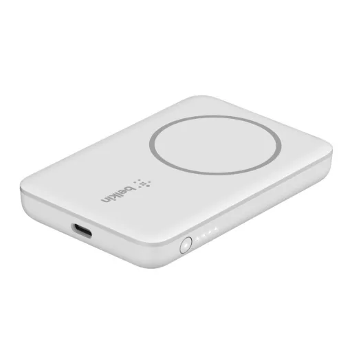 Belkin BPD002BTWH külső akkumulátor 2500 mAh Vezeték nélkül tölthető Fehér