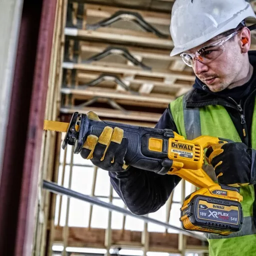 DeWALT DCS389NT szablyafűrész 3000 spm Sárga