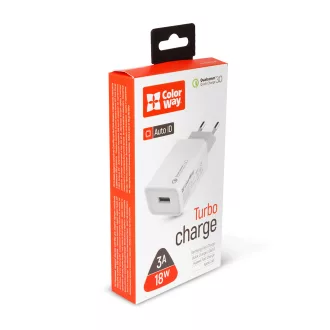   Colorway CW-CHS013Q-WT mobiltelefon töltő Fejhallgató, Headset, Mobiltelefon, Tápérintkező, Táblagép Fehér Váltakozó áram Gyorstöltés Beltéri