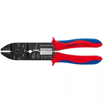   Knipex 97 21 215 krimpelő fogó Krimpelőfogó Fekete, Kék, Vörös