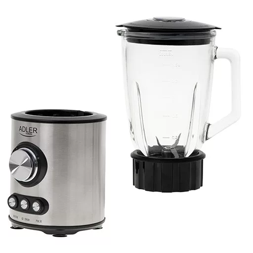 Adler AD 4078 turmixgép Asztali mixer 1700 W Fekete, Rozsdamentes acél, Átlátszó