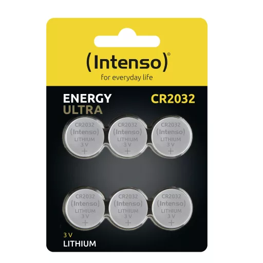 Intenso CR 2032 Energy 6er Blister - CR2032 - 220 mAh Egyszer használatos elem Lithium-Manganese Dioxide (LiMnO2)