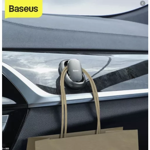 Baseus ACGGBK-01 házi akasztó Beltéri és kültéri Univerzális kampó Fekete 4 db