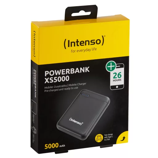 Intenso 7313520 külső akkumulátor Lítium-polimer (LiPo) 5000 mAh Fekete