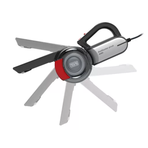 Black & Decker PV1200AV kézi porszívó Szürke, Vörös, Átlátszó