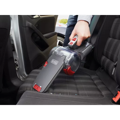 Black & Decker PV1200AV kézi porszívó Szürke, Vörös, Átlátszó