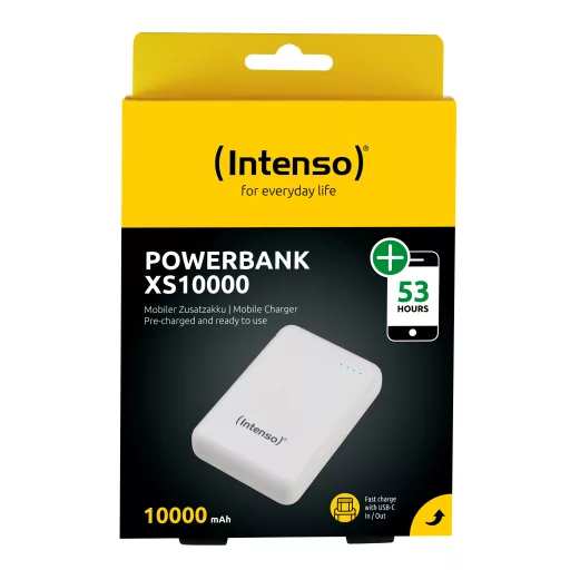 Intenso XS10000 Lítium-polimer (LiPo) 10000 mAh Fehér