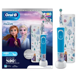   Oral-B Vitality Pro Frozen Gyerek Forgó-oszcilláló fogkefe Fekete, Szürke