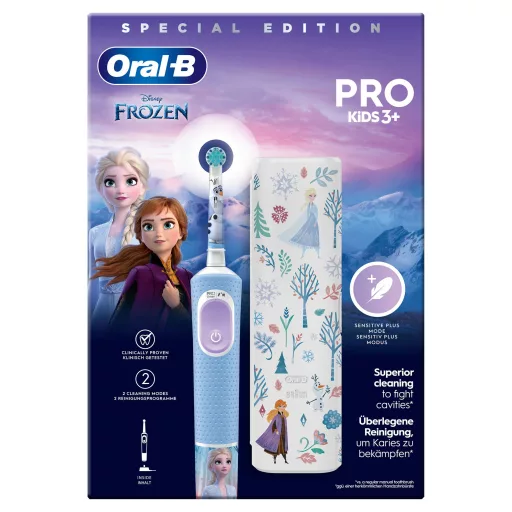 Oral-B Vitality Pro Frozen Gyerek Forgó-oszcilláló fogkefe Fekete, Szürke
