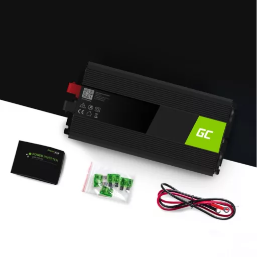 Green Cell INV19 áramátalakító és inverter Automatikus 1500 W Fekete