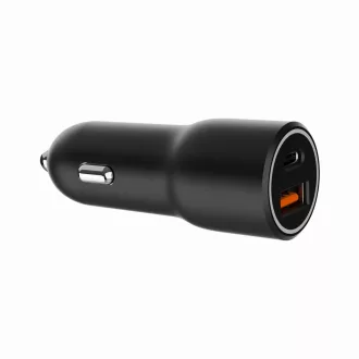   Gembird TA-UC-AC2PDQC38-CAR-01 mobiltelefon töltő Univerzális Fekete Szivargyújtó Gyorstöltés Automatikus
