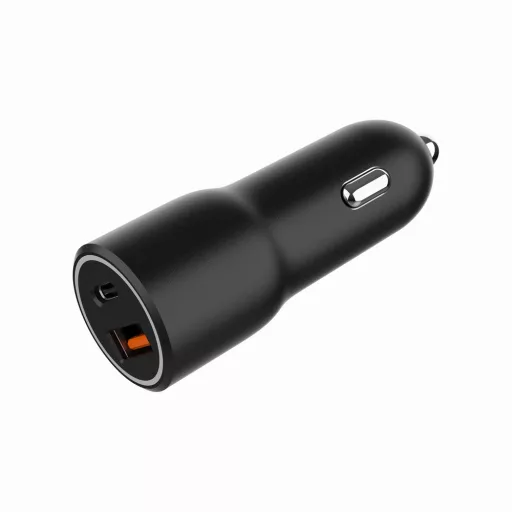 Gembird TA-UC-AC2PDQC38-CAR-01 mobiltelefon töltő Univerzális Fekete Szivargyújtó Gyorstöltés Automatikus