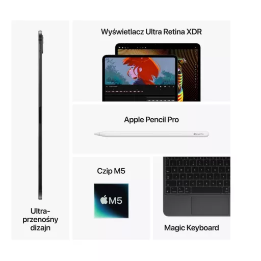 Apple iPad 13-inch Pro Wi-Fi + Cellular 2TB with nano-texture glass - Space Black