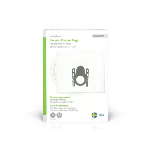 Nedis DUBG700-8.2 porzsák, Bosch / Siemens, D - E - F - G - H sorozat, 8db porzsák + 2db mikroszűrő