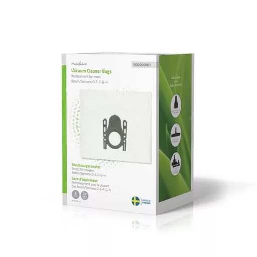Nedis DUBG700-8.2 porzsák, Bosch / Siemens, D - E - F - G - H sorozat, 8db porzsák + 2db mikroszűrő