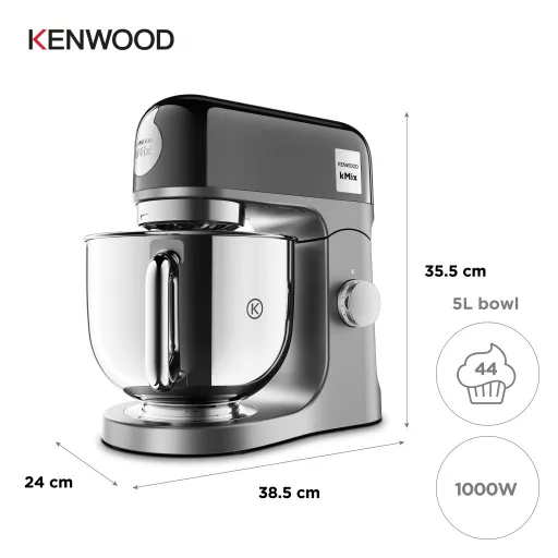 Kenwood kMix Special Edition darálógép 1000 W 5 L Fekete, Króm