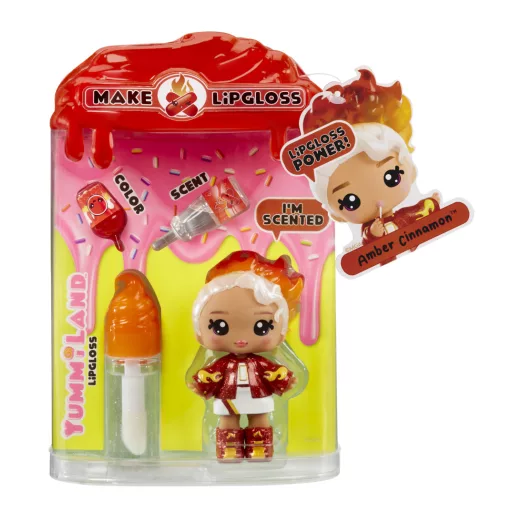 MGA Entertainment Yummiland Lip Gloss Doll Series 2- Cinnamon Spice (Amber Cinnamon)