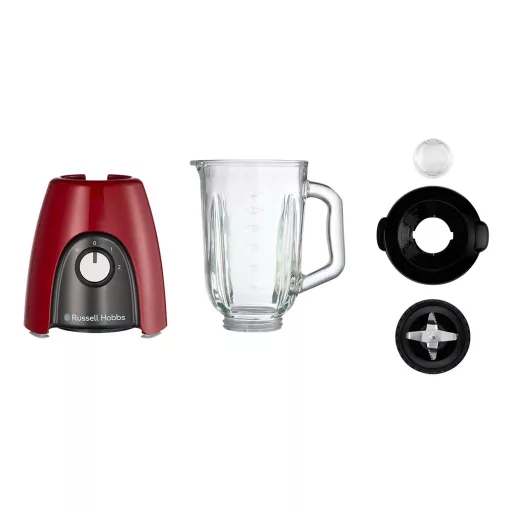 Russell Hobbs 27120-56 turmixgép 1,5 L Asztali mixer 650 W Fekete, Vörös, Átlátszó