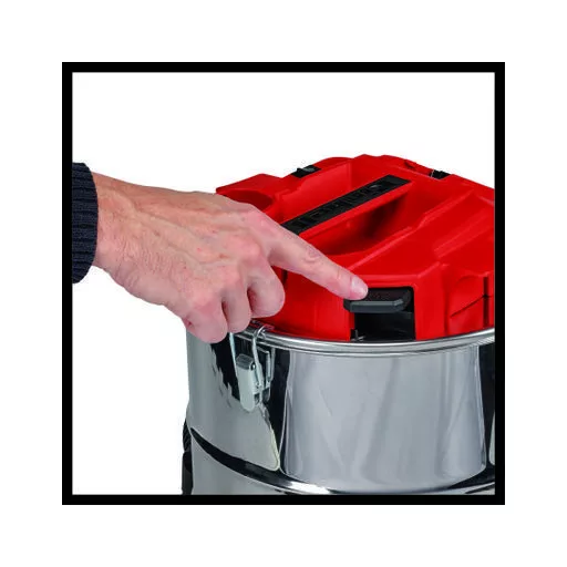 Einhell TE-AV 18/15 Li C-Solo 15 L Fekete, Szürke, Vörös