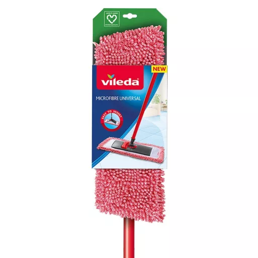 Vileda 4023103143593 felmosó Mikroszál Nedves Rost Vörös, Fehér