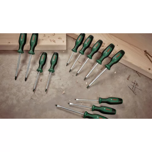 Bosch 1 600 A02 W7L Készlet Egyenes csavarhúzó