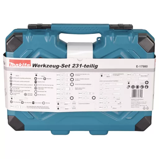 Makita E-17980 mechanics tool set 231 eszközök