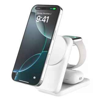   Belkin Qi2 Fitness tracker, Fejhallgató, Okostelefon, Okosóra Fehér USB Vezeték nélkül tölthető Gyorstöltés Beltéri