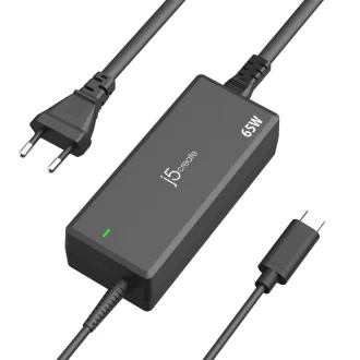   j5create JUP1265 áramátalakító és inverter Beltéri 65 W Fekete