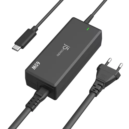 j5create JUP1265 áramátalakító és inverter Beltéri 65 W Fekete
