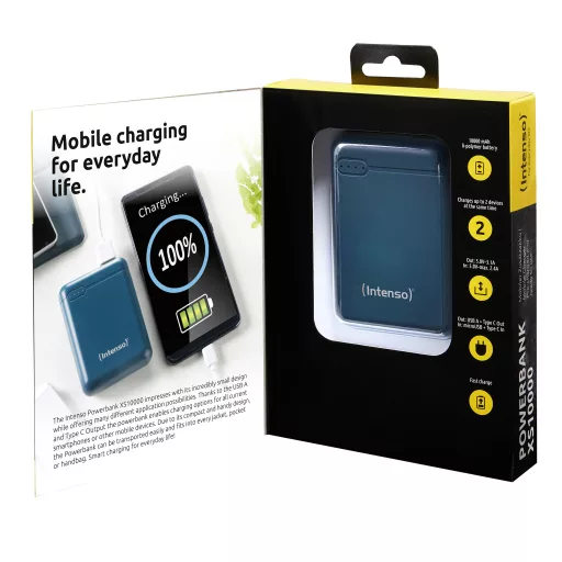 Intenso XS10000 Lítium-polimer (LiPo) 10000 mAh Benzin színű